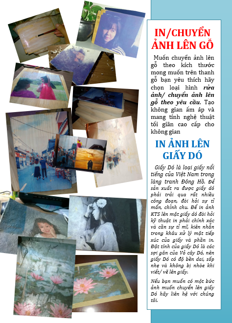 in ảnh lên giấy Dó